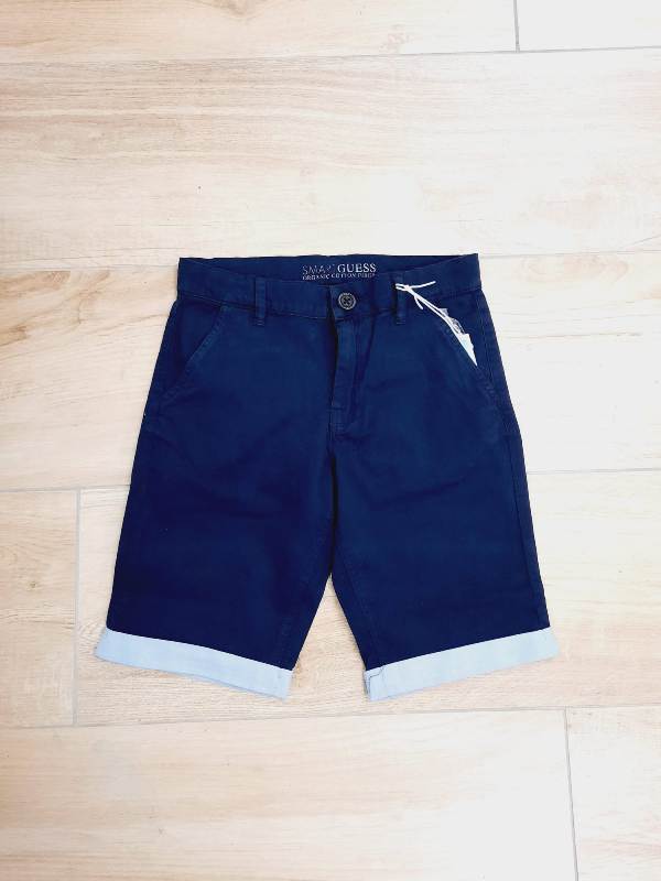 BERMUDA GUESS RAGAZZO ELEGANTI BLU CON RISVOLTO CIELO L2RD02WEHD0
98% COTONE 2% ELASTANO