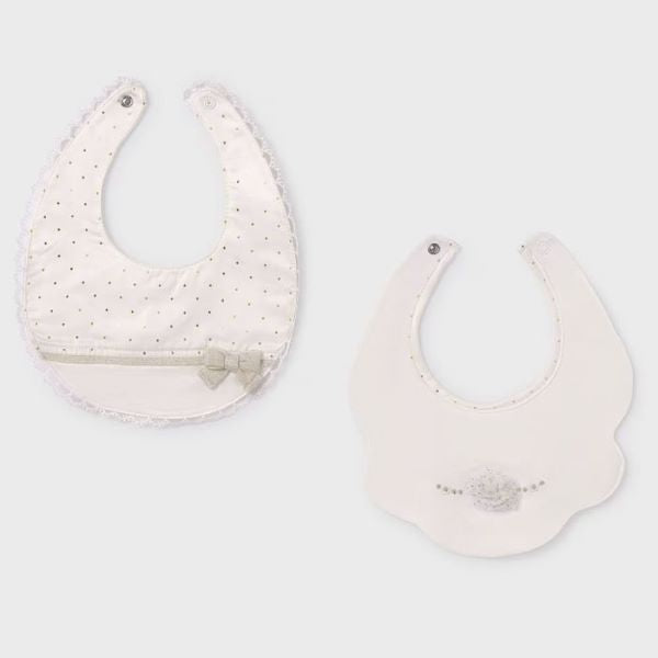 BAVAGLINI MAYORAL NEONATA LATTE E ORO 2PZ 9486
100% COTONE