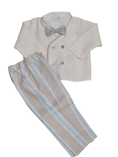COMPLETO ER42060 CERIMONIA NEONATO MARLù