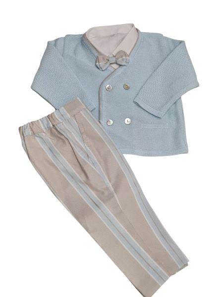 COMPLETO ER41360 CERIMONIA NEONATO MARLù