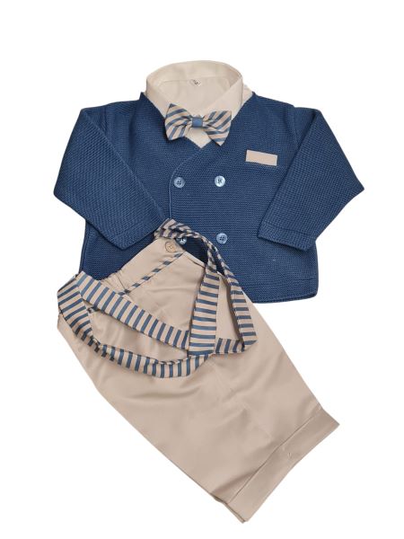 COMPLETO ER41160 CERIMONIA NEONATO MARLù