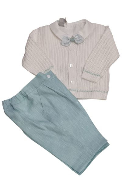 COMPLETO ER40560S/M CERIMONIA NEONATO MARLù