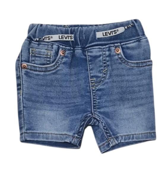 SHORTS LEVI'S NEONATO CON LACCIO IN VITA LAVAGGIO SCURO 67,8% COTONE 30,8%POLIESTERE 1,4%ELASTANO MODELLO 6ED613