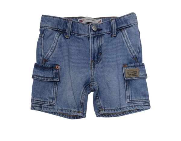 BERMUDA BAMBINO LEVI'S JEANS CON TASCONI ED ELASTICO REGOLABILE IN VITA 100% COTONE
8EM377