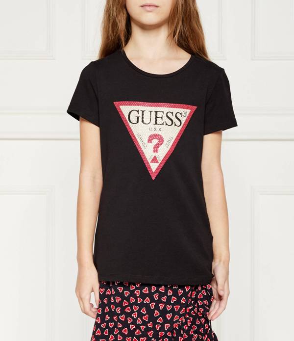 NEW COLLECTION
T-SHIRT GUESS RAGAZZA NERA CON LOGO DI STRASS
J2YI51K6YW1