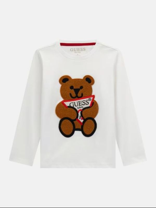 NEW COLLECTION
T-SHIRT GUESS BAMBINO BIANCA
GIROCOLLO CON TEDDY IN RILIEVO
N0BI26I3Z00