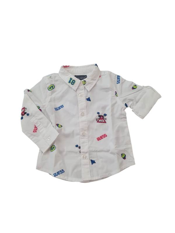 NEW COLLECTION
CAMICIA GUESS NEONATO BIANCA CON FANTASIA RICAMATA
N5YH00WBHQ1
