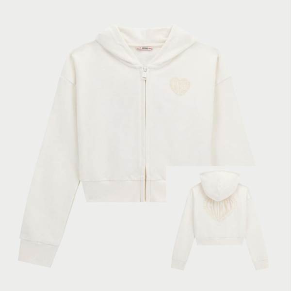 NEW COLLECTION
FELPA CON ZIP CROP TOP LATTE CON RICAMO NEL RETRO GUESS RAGAZZA
J5YQ07KAD74