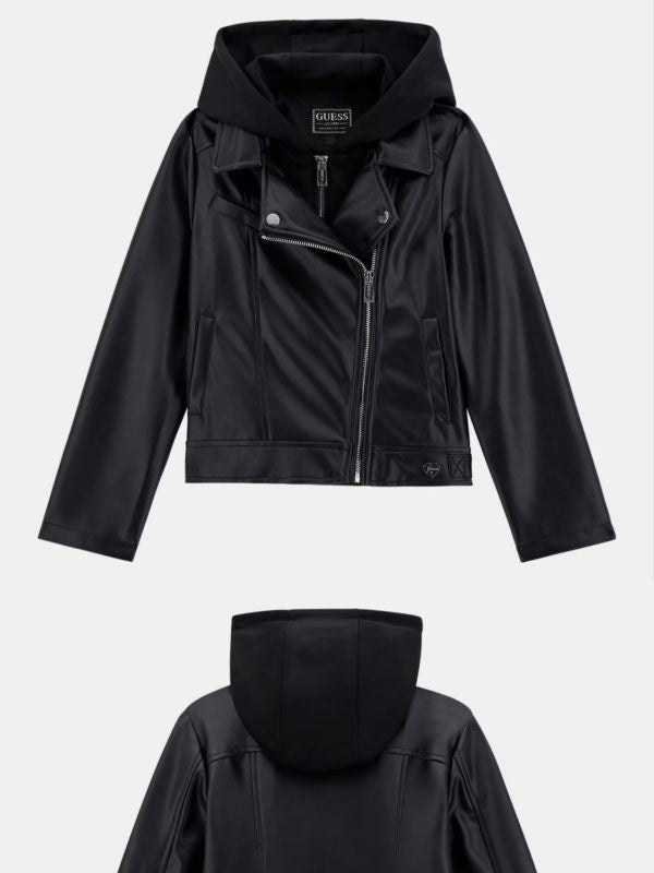 NEW COLLECTION
GIUBBOTTO PU HOODED JACKET ECOPELLE NERO GUESS RAGAZZA
J5YL01WAEI0