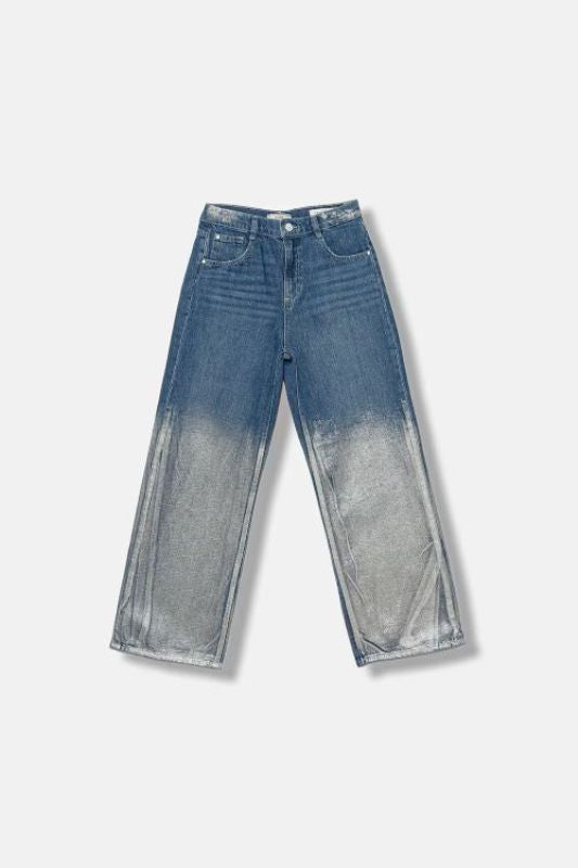 NEW COLLECTION
RIGID DENIM PALAZZO PANTS W/FOIL LAVAGGIO BLU SILVER FOIL WAS RAGAZZA GUESS
J5YA10D45E0