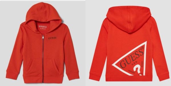 FELPA GUESS RAGAZZO ARANCIONE CON ZIP E CAPPUCCIO L3YQ29KAUG0
100% COTONE