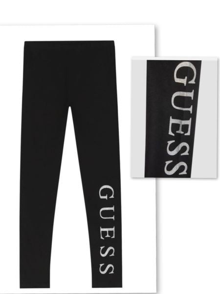 LEGGINGS GUESS RAGAZZA ELASTICIZZATO LUNGO NERO J93B11K82K0 
95%COTONE 5%ELASTANO