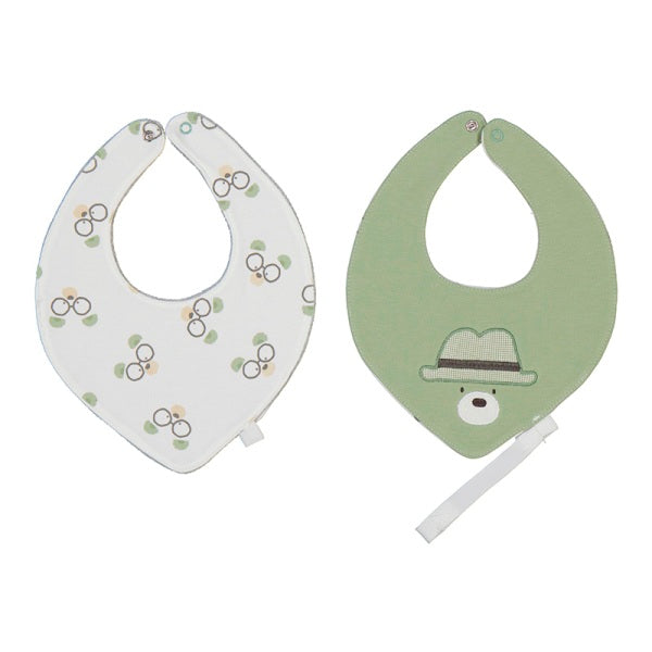 BAVAGLINI MAYORAL NEONATO  LATTE E VERDE 2PZ 9326
94% COTONE 6% POLIESTERE