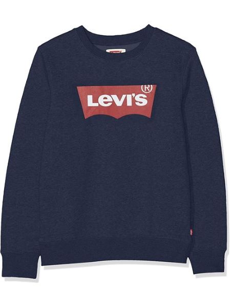 FELPA LEVI'S RAGAZZO NEL COLORE BLU NAVY GIROCOLLO 8E9079