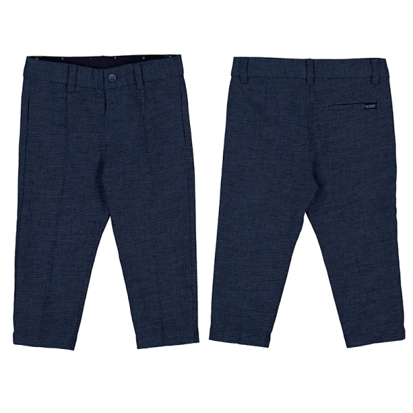 PANTALONE NEONATO MAYORAL IN COTONE MISTO LINO BLU NOTTE 
1547