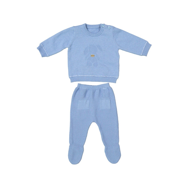 NUOVO ARRIVO
TUTINA SPEZZATA NEONATO MAYORAL IN FILO DI COTONE AZZURRO 1535