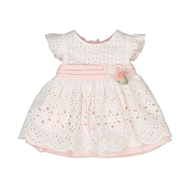 ABITO MAYORAL NEONATA PIZZO SAN GALLO 1802
100% COTONE