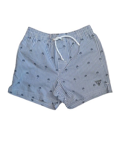 COSTUME GUESS RAGAZZO BOXER A RIGHE BLU L4GZ04WG2F00
83% POLIESTERE 15% ELASTANO