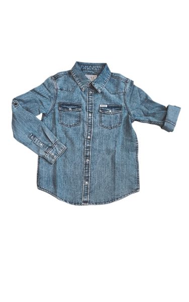 NUOVO ARRIVO
CAMICIA GUESS UNISEX RAGAZZO E RAGAZZA IN DENIM
 L4YH04D4UE0