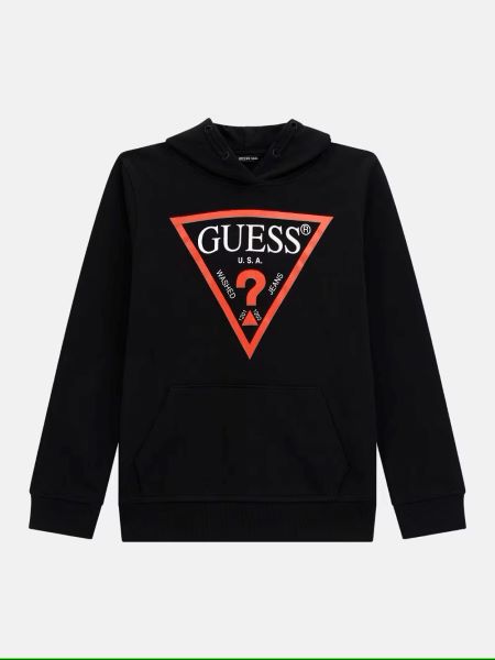 FELPA GUESS UNISEX RAGAZZO E RAGAZZA BLU CON LOGO L92Q09KAUG0 100% COTONE