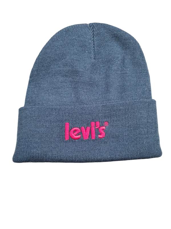CAPPELLO RAGAZZO LEVI'S 100% ACRILICO NEL COLORE BLU 9A8513