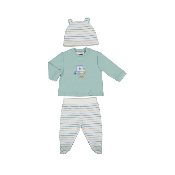NUOVO ARRIVO
TUTINA SPEZZATA TRE PEZZI 
COTONE NEONATO MAYORAL
1557