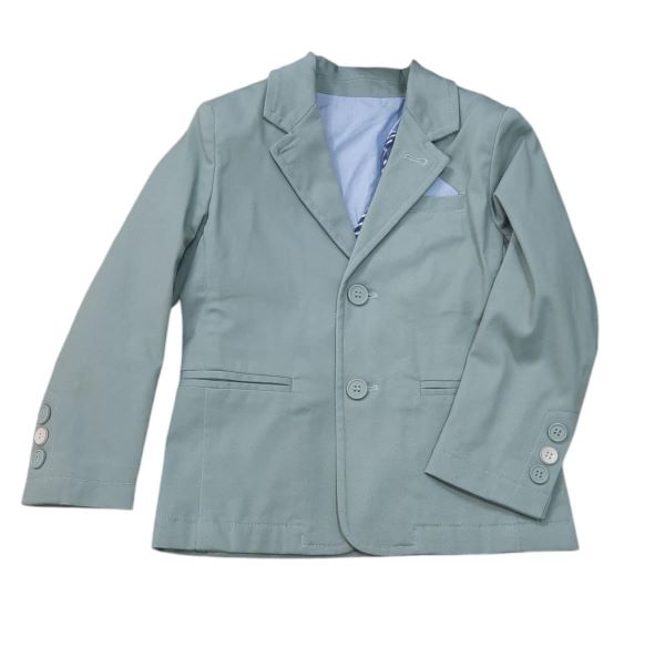 GIACCA BAMBINO SARABANDA IN COTONE VERDE SALVIA CON DOPPIO BOTTONE 
0B665