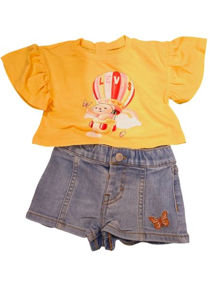 NUOVO ARRIVO
COORDINATO NEONATA LEVI'S GIALLO CON JEANS
1EM173