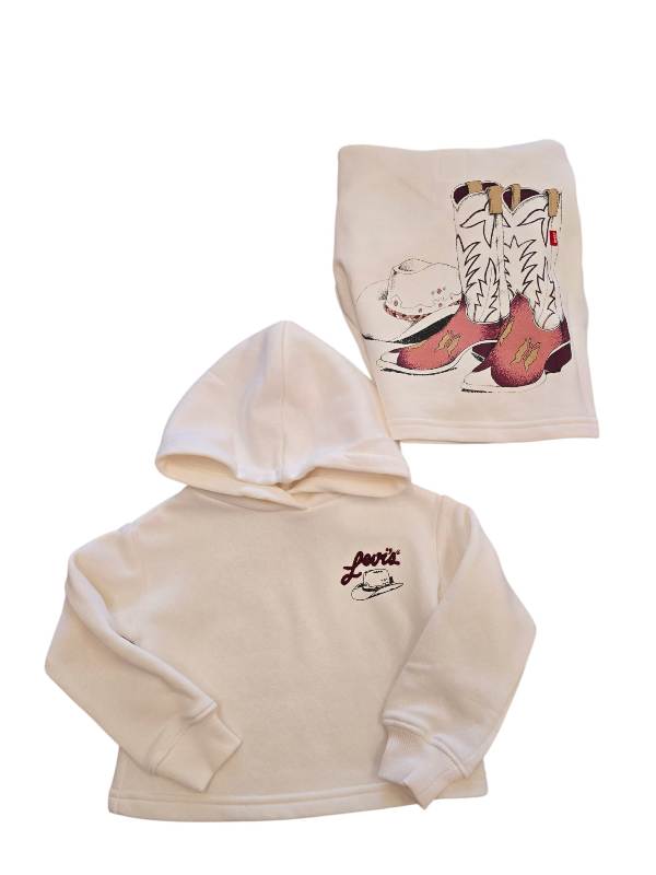 NEW  COLLECTION 
FELPA BAMBINA LEVI'S CON CAPPUCCIO LATTE
3EN658