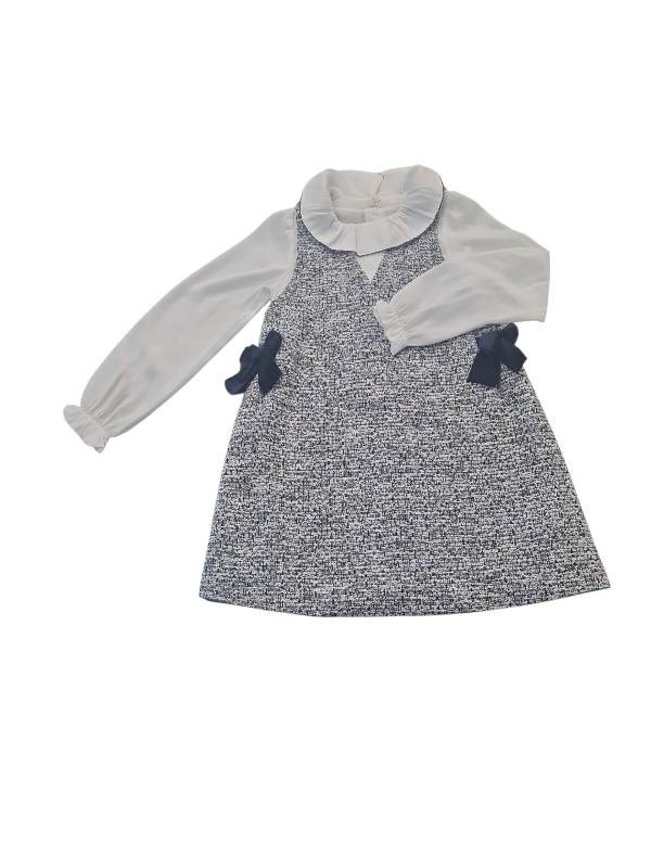 NEW  COLLECTION 
ABITO MAYORAL BAMBINA SCAMICIATA NEI TONI DEL BLU
4990