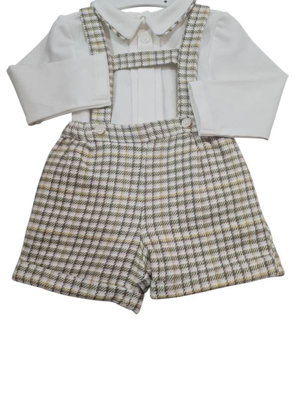 NEW  COLLECTION 
SALOPETTE MAYORAL NEONATO VERDE E PANNA 2258