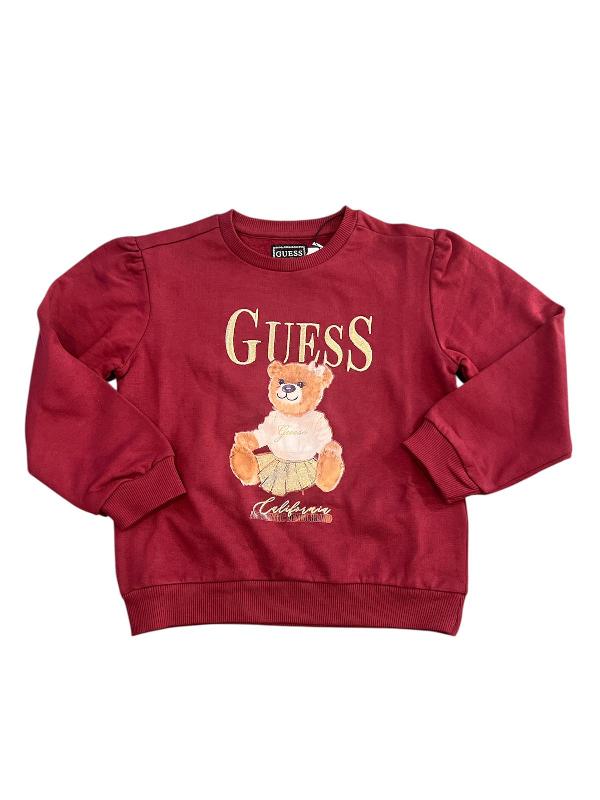 NEW COLLECTION 
FELPA GUESS BAMBINA TEDDY ELEGANCE BORDEAUX
K5BQ00KAX74