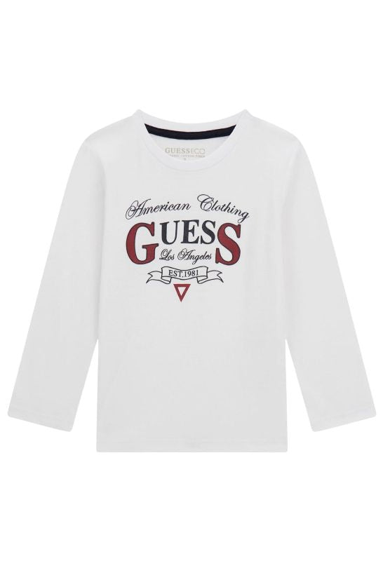 NEW  COLLECTION 
T-SHIRT MANICA LUNGA GUESS NEONATO BIANCA
N5YI21K8HM4