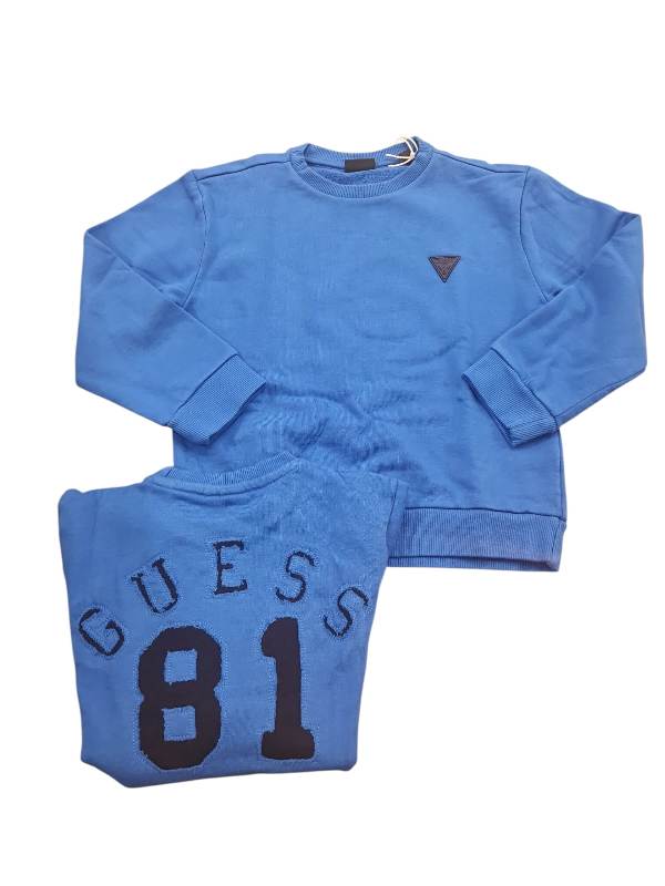 NEW  COLLECTION 
FELPA GIROCOLLO ROYAL E NERO BAMBINO GUESS
N5YQ03KAD74