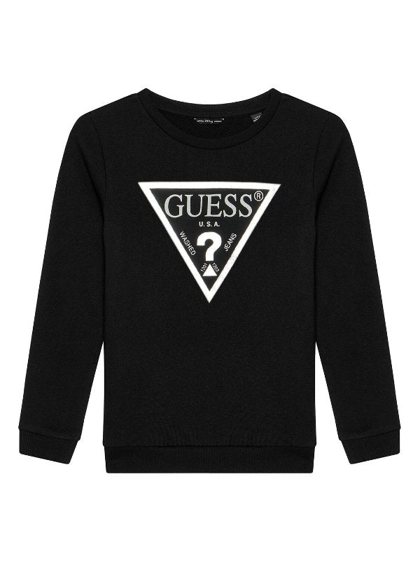 NEW COLLECTION
FELPA BASIC NERA E ARGENTO  RAGAZZA GUESS
J74Q10KAUG0