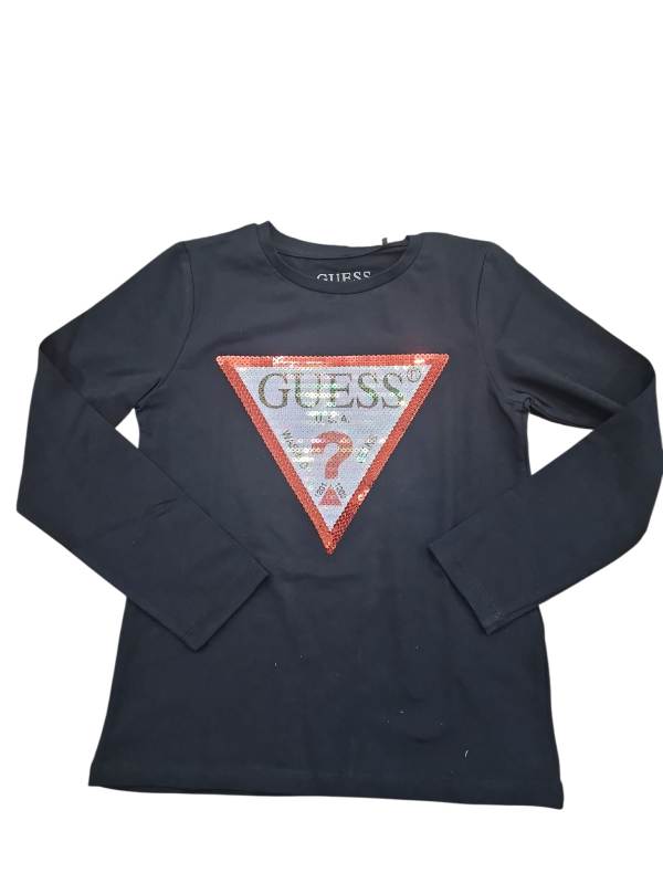 NEW COLLECTION 
T-SHIRT MANICA LUNGA GUESS BAMBINA JET BLACK
K4RI30K6YW1