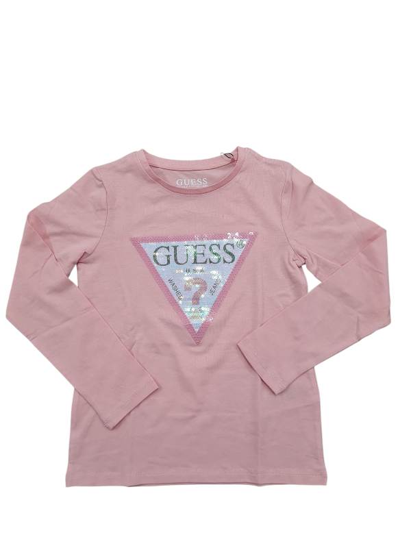 NEW COLLECTION 
T-SHIRT MANICA LUNGA GUESS BAMBINA ROSA
K4RI30K6YW1