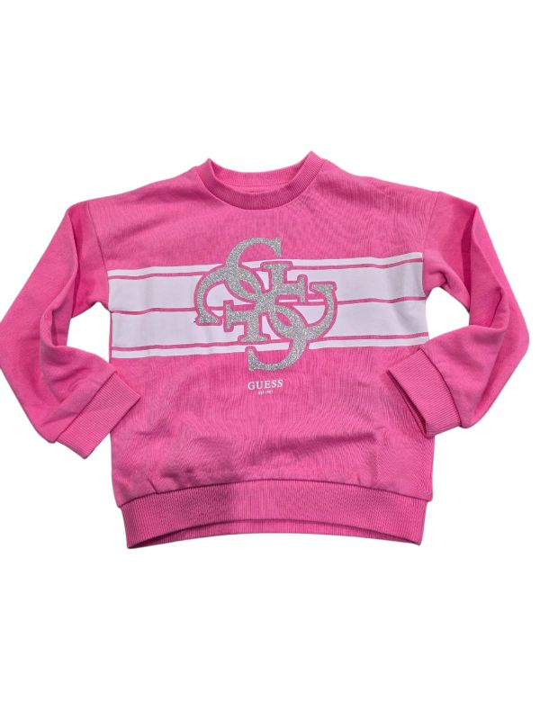 NEW  COLLECTION 
FELPA MANICA LUNGA GUESS BAMBINA ROSA FUXIA
K5YQ01KA6R4