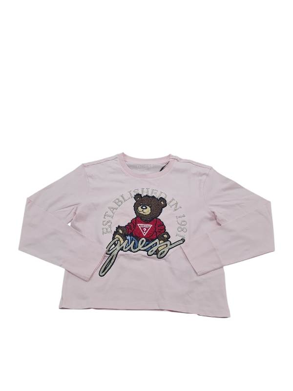 NEW COLLECTION
T-SHIRT MANICA LUNGA GUESS RAGAZZA TEDDY PINK 
J4BI10I3Z14