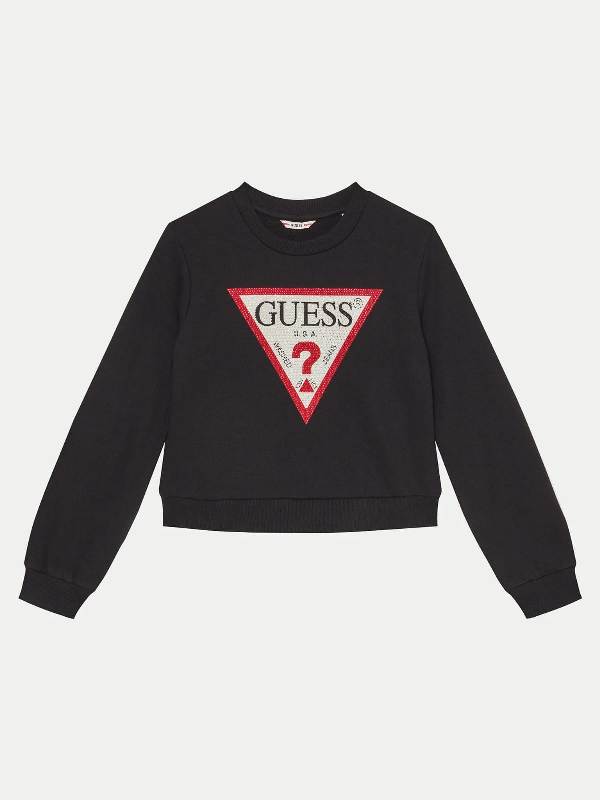 NEW COLLECTION 
T-SHIRT GUESS FELPA NERA CON TRIANGOLO STRASS
J4YQ22KA6R4