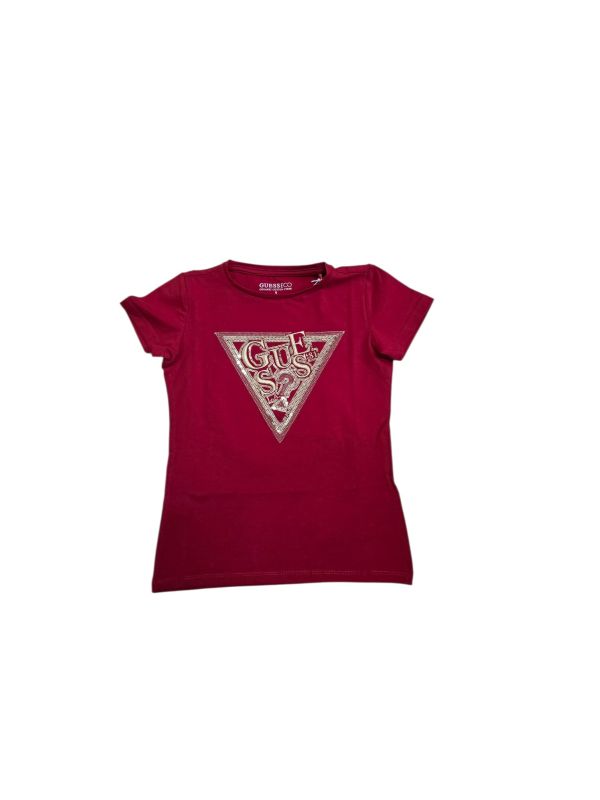 NEW  COLLECTION 
T-SHIRT  GUESS RAGAZZA MEZZA MANICA CALDO COTONE ROSSA 
J5BI12J13141