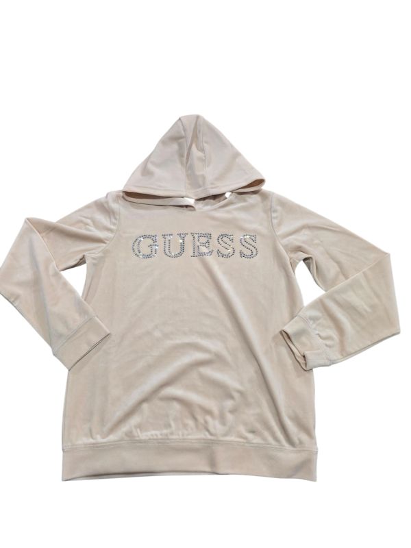 NEW  COLLECTION 
FELPA GUESS RAGAZZA CON CAPPUCCIO IN CINIGLIA COLOR NOCCIOLA
J4YQ27K0232