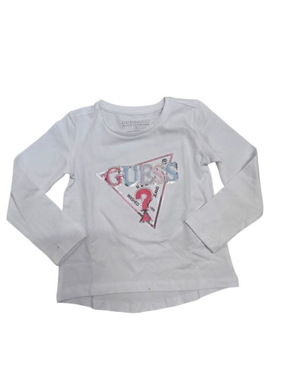 NEW  COLLECTION 
T-SHIRT MANICA LUNGA GUESS NEONATA  BIANCA
K5YI10K6YW4