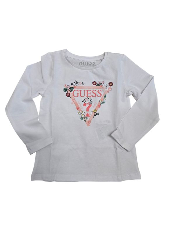 NEW  COLLECTION 
T-SHIRT MANICA LUNGA GUESS BAMBINA  BIANCA
K5YI16K6YW4
