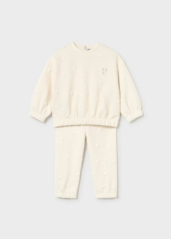 NEW  COLLECTION 
COORDINATO MAYORAL UNISEX PANNA CON GATTINO
2844