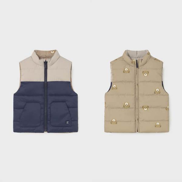 NEW  COLLECTION 
GILET REVERSIBILE MAYORAL NEONATO ORSETTO
2348