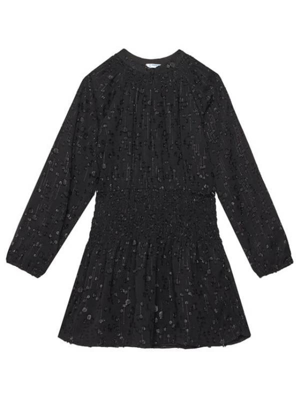 NEW  COLLECTION 
ABITO RAGAZZA MAYORAL CHIFFON LUREX BLACK 
7909