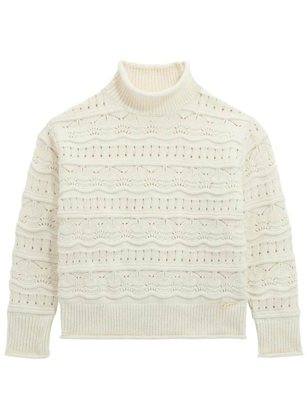 NEW COLLECTION 
MAGLIONE GUESS RAGAZZA A UNCINETTO COLOR CREMA
J5YR09Z3OC0