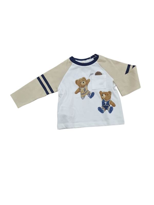 T-SHIRT MAYORAL NEONATO 6 MESI FANTASIA ORSO BASCKET 
2059