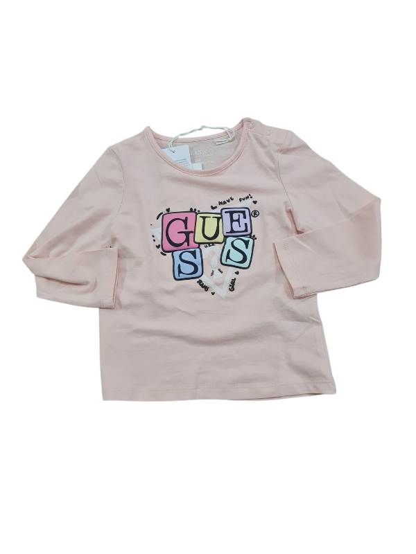 T-SHIRT NEONATA GUESS ROSAA5YI00K6YW4 24 MESI